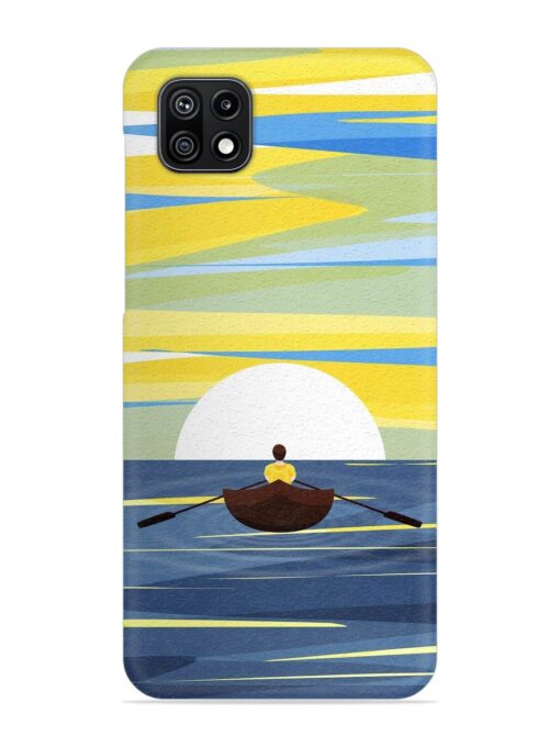 Rowing Person Ferry Paddle Snap Case for Samsung Galaxy F42 (5G) Zapvi