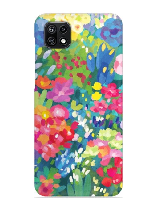 Watercolor Flower Art Snap Case for Samsung Galaxy F42 (5G) Zapvi