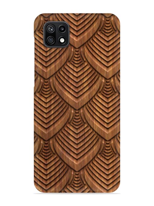 Carved Pattern On Snap Case for Samsung Galaxy F42 (5G)