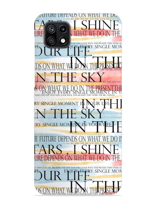 Seamless Slogans Pattern Snap Case for Samsung Galaxy F42 (5G) Zapvi