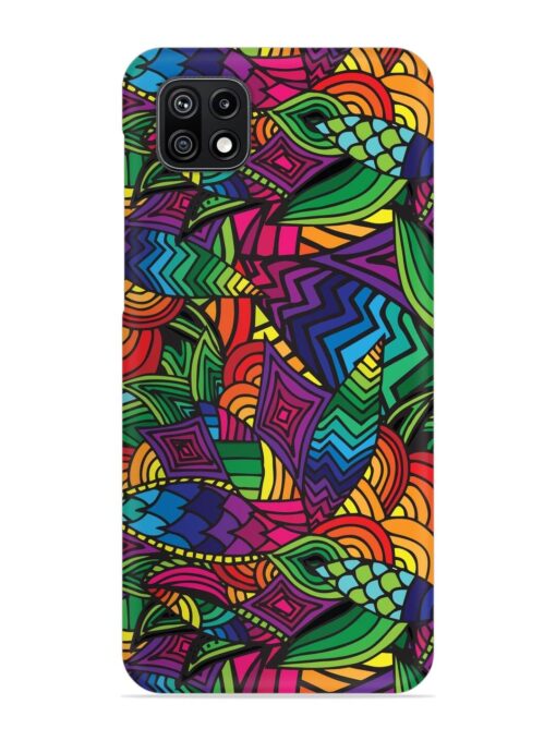 Abstract Multicolor Seamless Snap Case for Samsung Galaxy F42 (5G) Zapvi