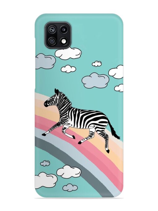 Running Zebra Snap Case for Samsung Galaxy F42 (5G) Zapvi