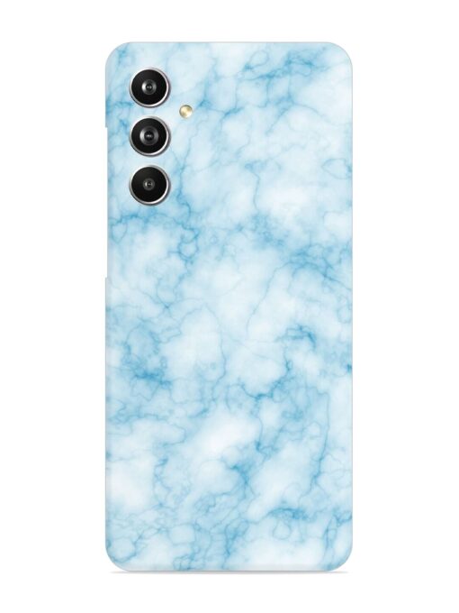 Blue White Natural Marble Snap Case for Samsung Galaxy F54 (5G) Zapvi