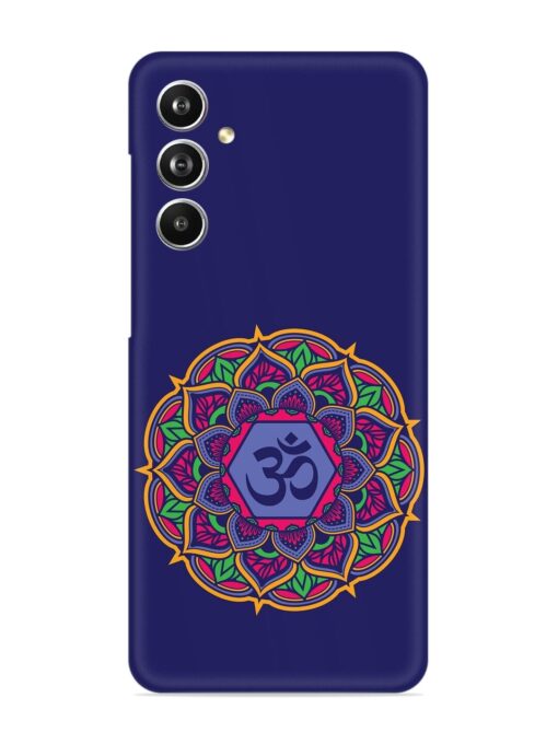 Om Mandala Art Blue Snap Case for Samsung Galaxy F54 (5G) Zapvi