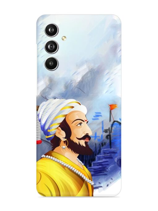 Shivaji Maharaj Color Paint Art Snap Case for Samsung Galaxy F54 (5G) Zapvi