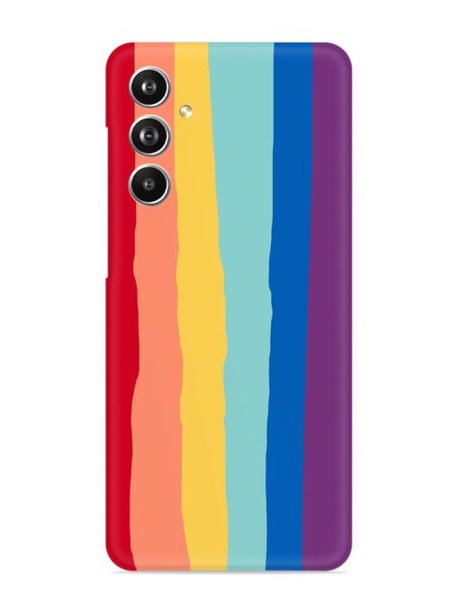 Rainbow Genuine Liquid Snap Case for Samsung Galaxy F54 (5G) Zapvi