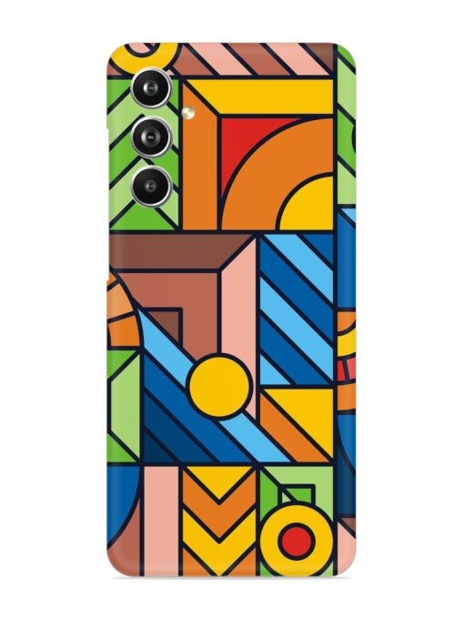 Colorful Geometric Snap Case for Samsung Galaxy F54 (5G) Zapvi