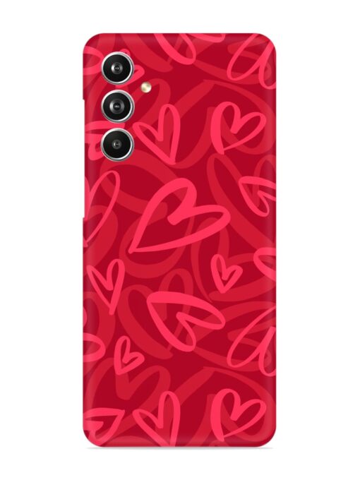 Seamless Romantic Pattern Snap Case for Samsung Galaxy F54 (5G) Zapvi