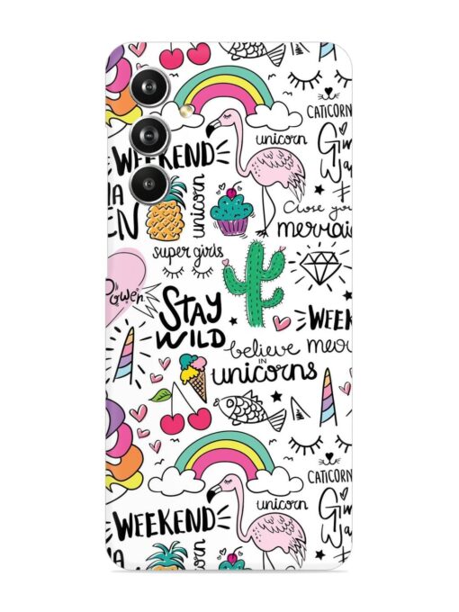 Unicorn Ice Cream Snap Case for Samsung Galaxy F54 (5G)