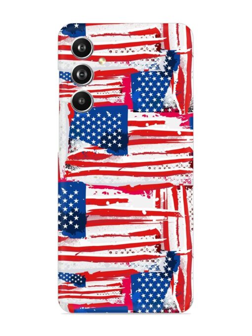 Usa Flag Seamless Snap Case for Samsung Galaxy F54 (5G) Zapvi