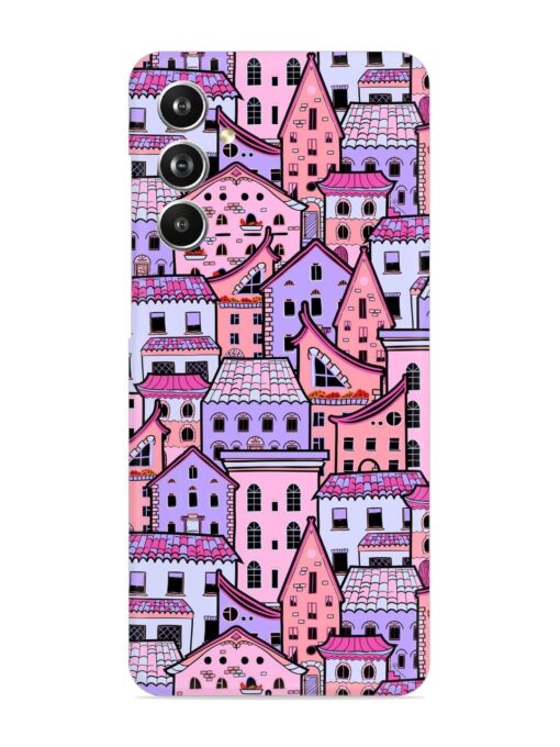 Seamless Pattern Houses Snap Case for Samsung Galaxy F54 (5G)