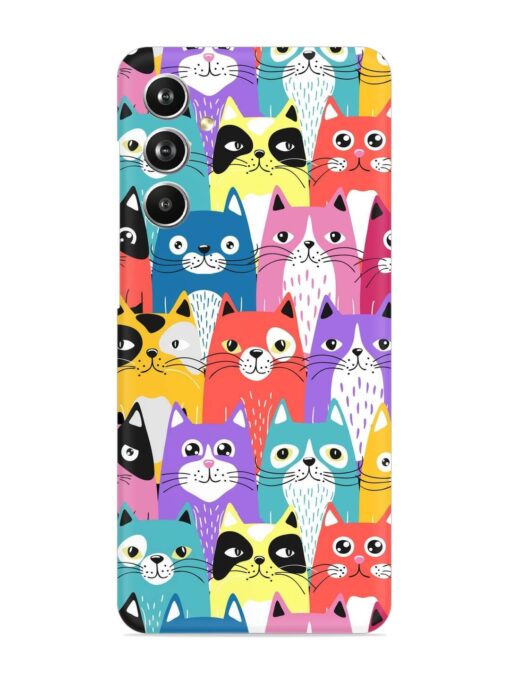 Funny Cartoon Cats Snap Case for Samsung Galaxy F54 (5G) Zapvi