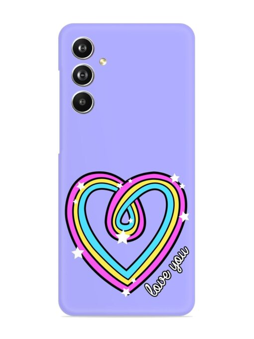 Colorful Rainbow Heart Snap Case for Samsung Galaxy F54 (5G) Zapvi