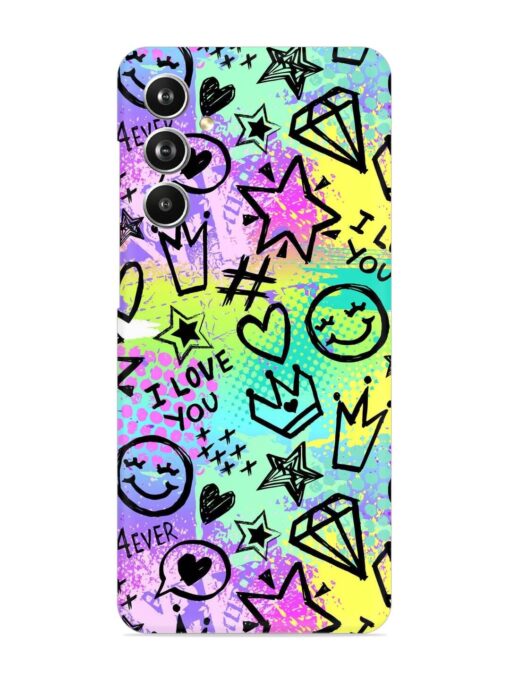 Bright Seamless Pattern Snap Case for Samsung Galaxy F54 (5G) Zapvi