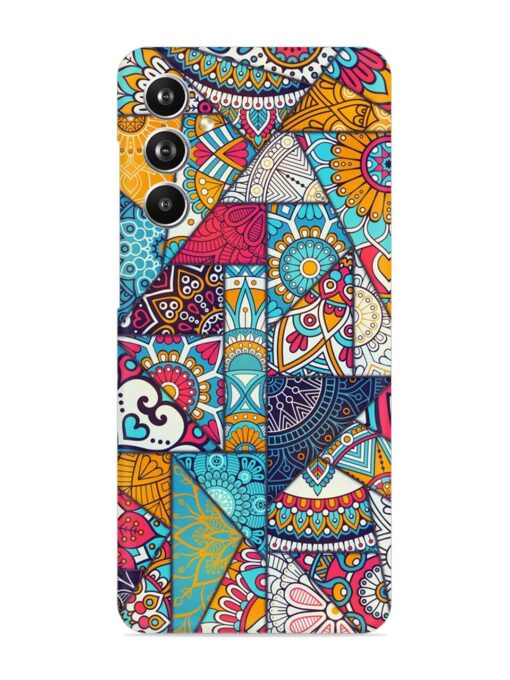 Patchwork Pattern Vintage Snap Case for Samsung Galaxy F54 (5G) Zapvi