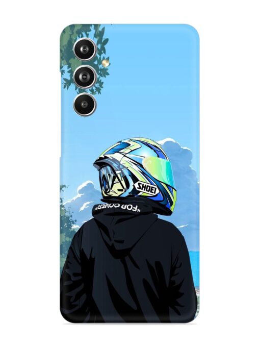 Rider With Helmet Snap Case for Samsung Galaxy F54 (5G) Zapvi