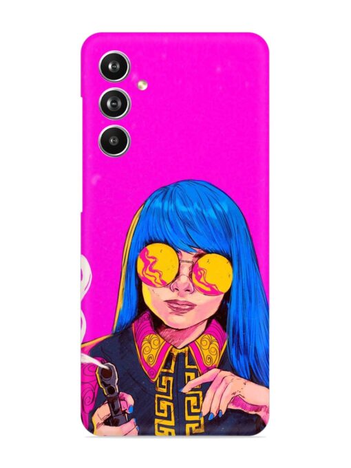 Aesthetic Anime Girl Snap Case for Samsung Galaxy F54 (5G) Zapvi