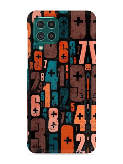 0 To 9 Art Snap Case for Samsung Galaxy F62 Zapvi