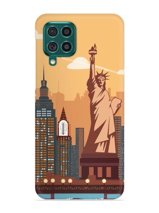 New York Statue Of Liberty Architectural Scenery Snap Case for Samsung Galaxy F62