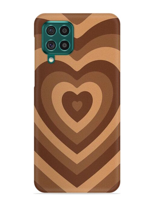 Brown Heart Snap Case for Samsung Galaxy F62