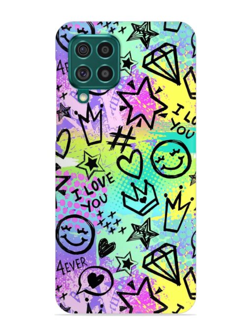 Bright Seamless Pattern Snap Case for Samsung Galaxy F62 Zapvi