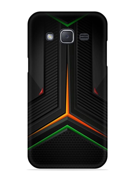 Orange Triangle Light Snap Case for Samsung Galaxy J2 (2015)