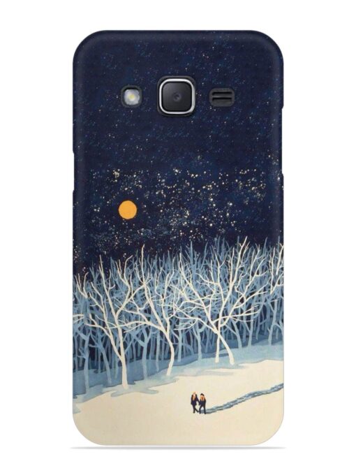 Full Moon Snowshoe Tour Snap Case for Samsung Galaxy J2 (2015)