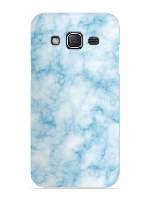 Blue White Natural Marble Snap Case for Samsung Galaxy J2 (2015) Zapvi