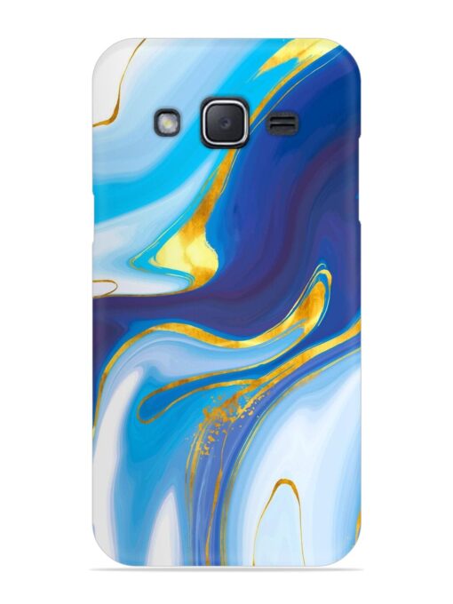 Watercolor Background With Golden Foil Snap Case for Samsung Galaxy J2 (2015) Zapvi