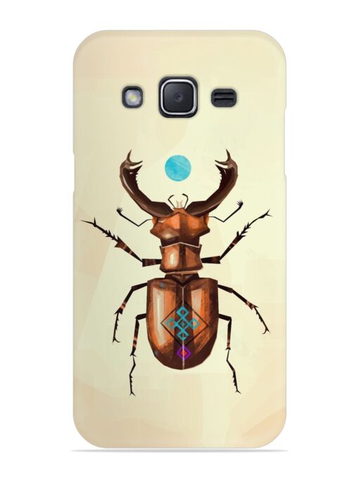 Stag Beetle Vector Snap Case for Samsung Galaxy J2 (2015)