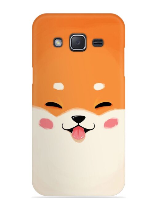 Cute Dog Face Vector Snap Case for Samsung Galaxy J2 (2015) Zapvi