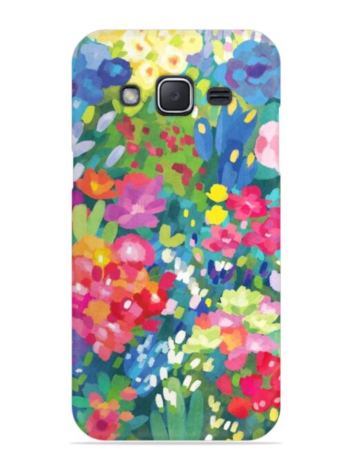 Watercolor Flower Art Snap Case for Samsung Galaxy J2 (2015) Zapvi