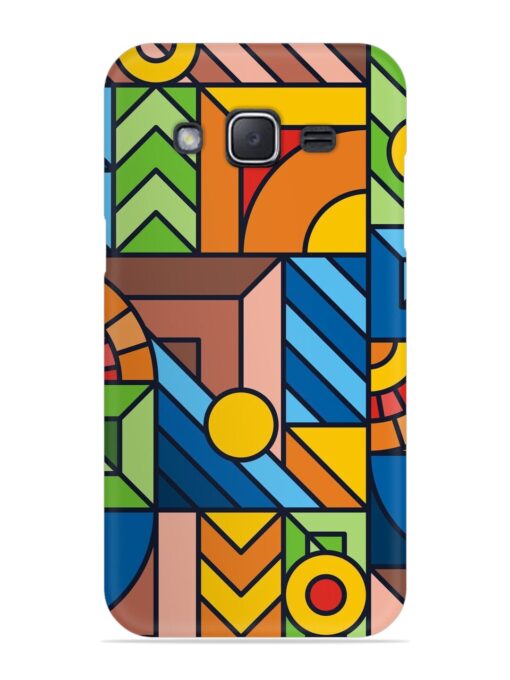 Colorful Geometric Snap Case for Samsung Galaxy J2 (2015) Zapvi