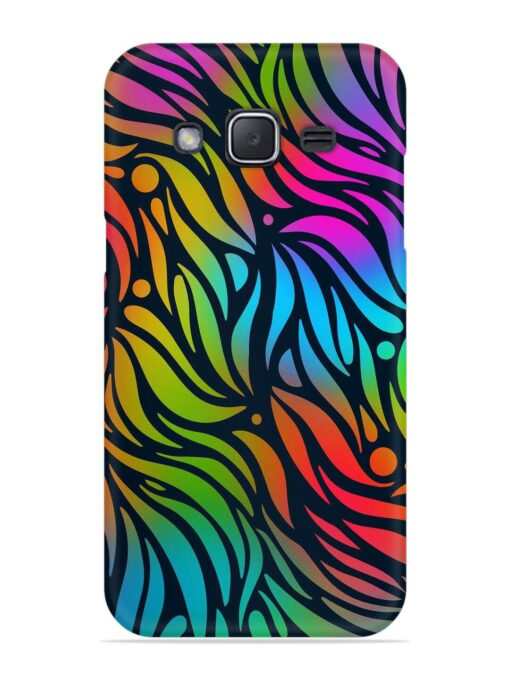 Abstract Leaf Design Snap Case for Samsung Galaxy J2 (2015) Zapvi