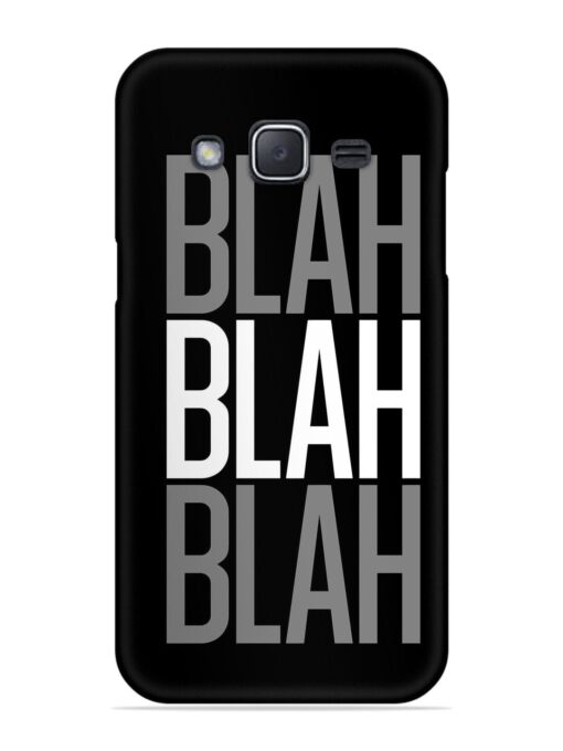 Blah Blah Blah Wallpaper Snap Case for Samsung Galaxy J2 (2015) Zapvi