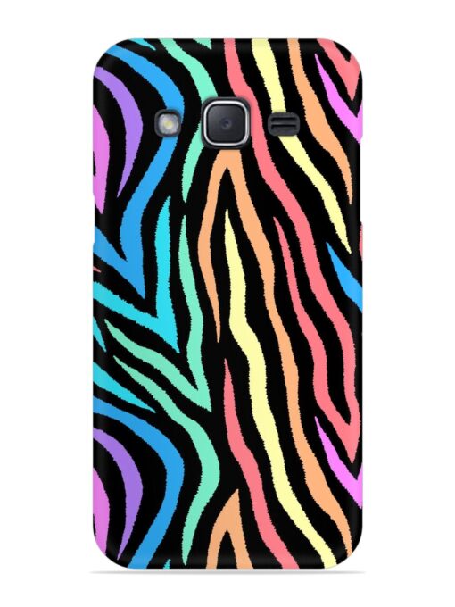 Colorful Abstract Zebra Snap Case for Samsung Galaxy J2 (2015) Zapvi