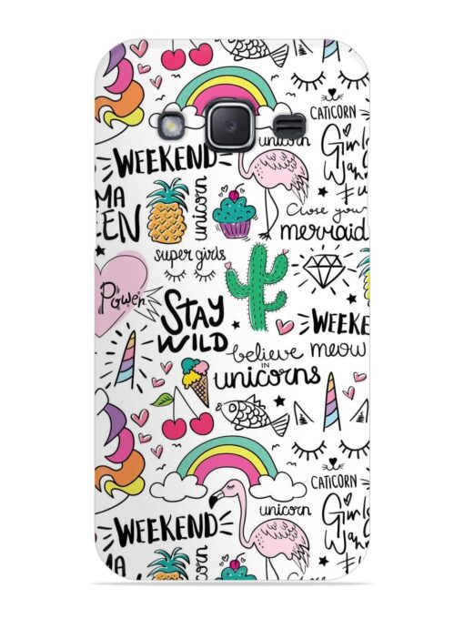 Unicorn Ice Cream Snap Case for Samsung Galaxy J2 (2015) Zapvi