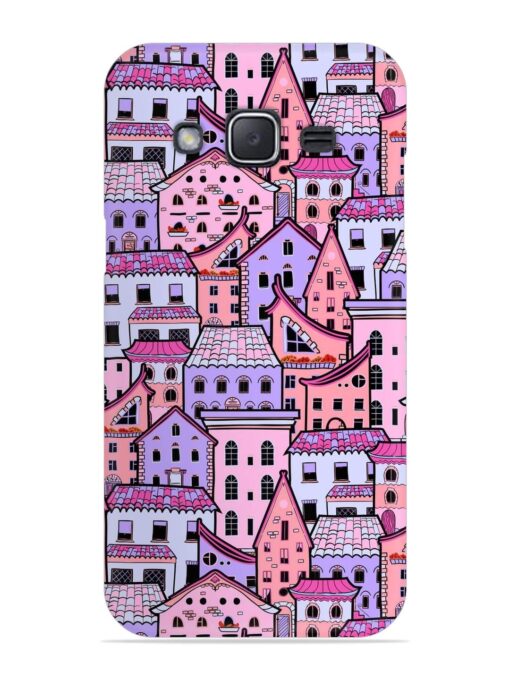 Seamless Pattern Houses Snap Case for Samsung Galaxy J2 (2015) Zapvi