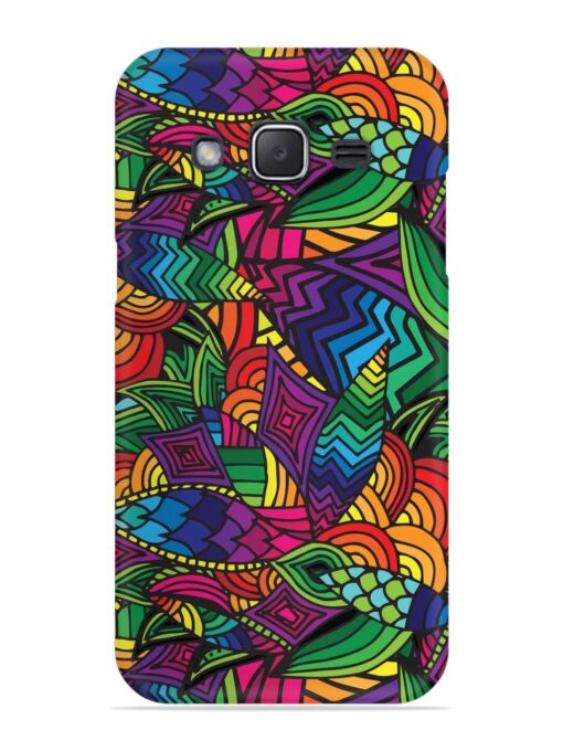 Abstract Multicolor Seamless Snap Case for Samsung Galaxy J2 (2015) Zapvi