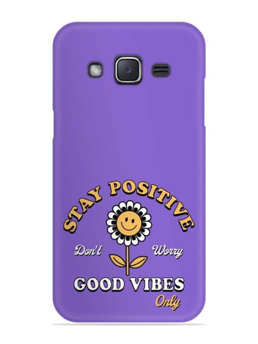 Retro Positive Flower Snap Case for Samsung Galaxy J2 (2015)