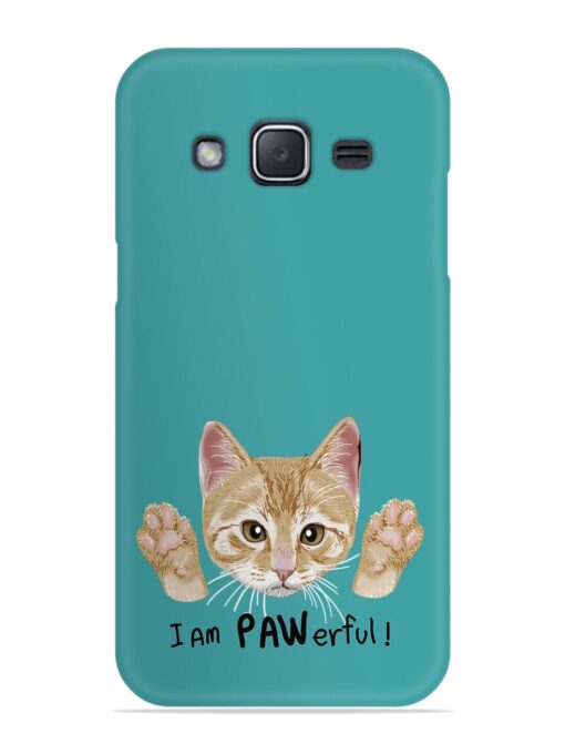 Typography Slogan Cat Snap Case for Samsung Galaxy J2 (2015)