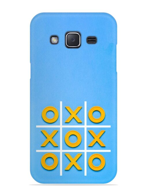 Yellow Plastic Crosses Snap Case for Samsung Galaxy J2 (2015) Zapvi