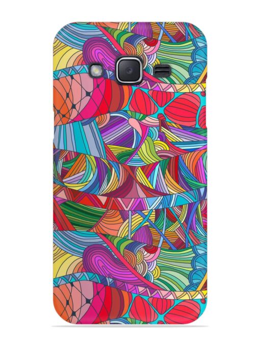 Seamless Patterns Hand Drawn Snap Case for Samsung Galaxy J2 (2015)