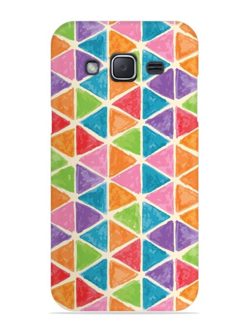 Seamless Colorful Isometric Snap Case for Samsung Galaxy J2 (2015) Zapvi