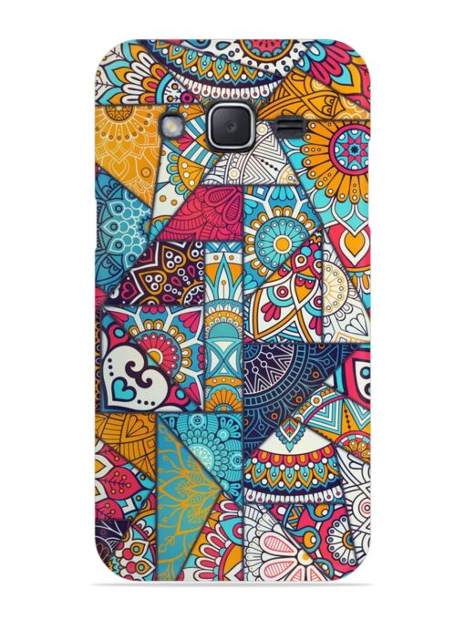 Patchwork Pattern Vintage Snap Case for Samsung Galaxy J2 (2015)