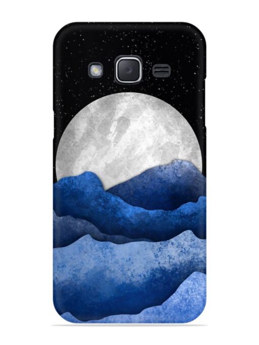 Full Moon Mountain Vector Snap Case for Samsung Galaxy J2 (2015) Zapvi