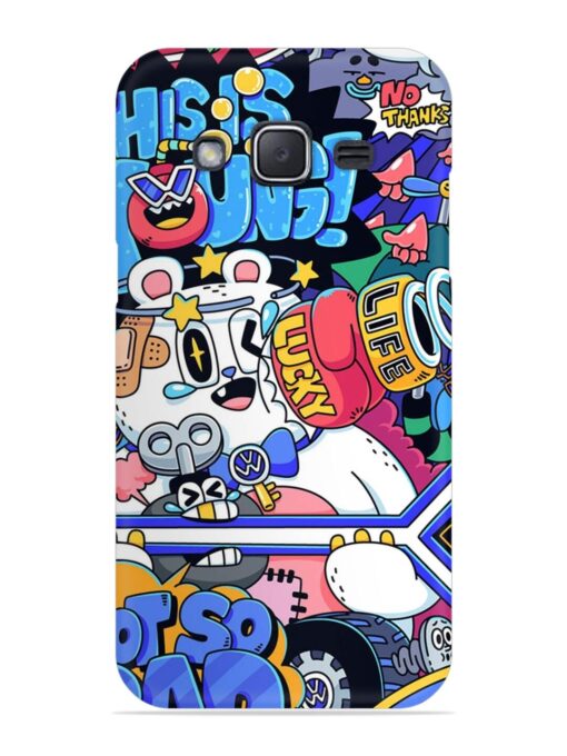 Universal Doodle Snap Case for Samsung Galaxy J2 (2015)