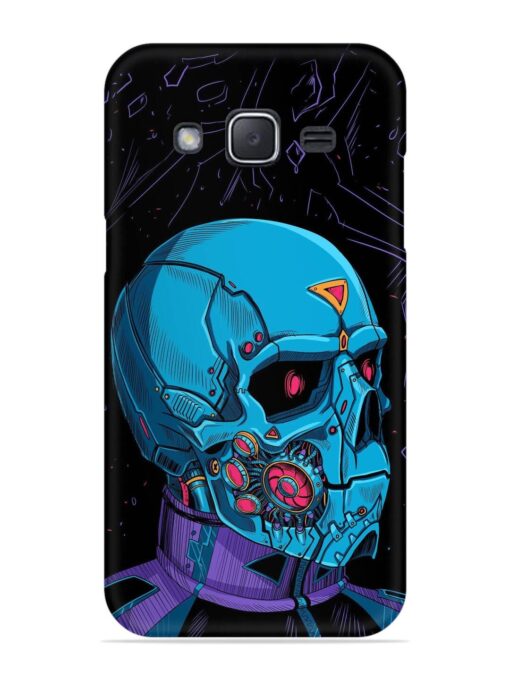 Skull Robo Vector Snap Case for Samsung Galaxy J2 (2015) Zapvi