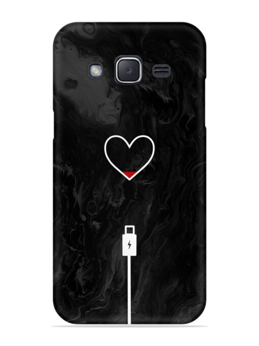 Heart Charging Vector Snap Case for Samsung Galaxy J2 (2015) Zapvi