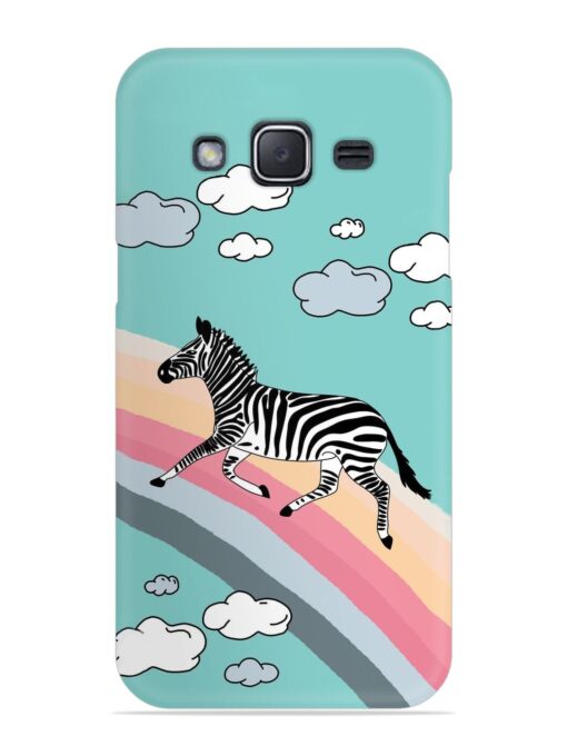 Running Zebra Snap Case for Samsung Galaxy J2 (2015) Zapvi